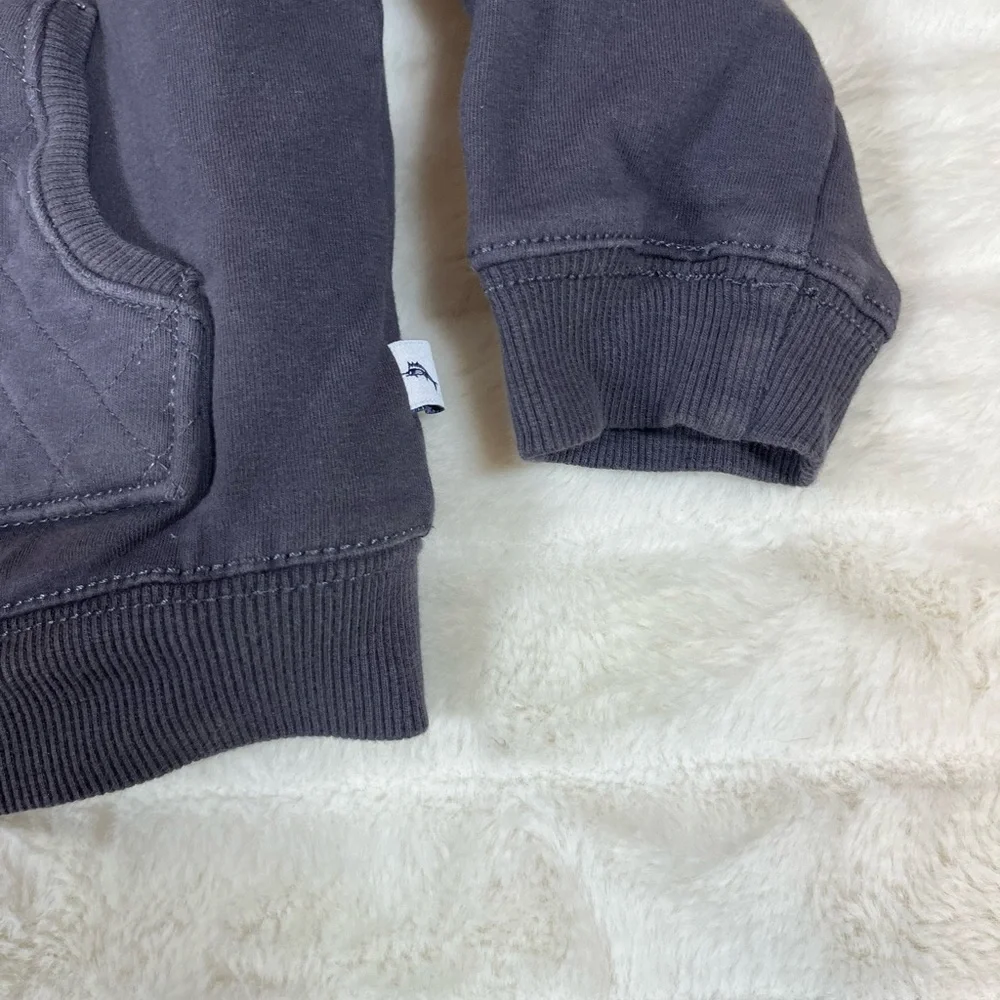Tommy Bahama Unisex 2T Dark Grey Sherpa Lined Fall Winter Zip Jacket Beach Play
